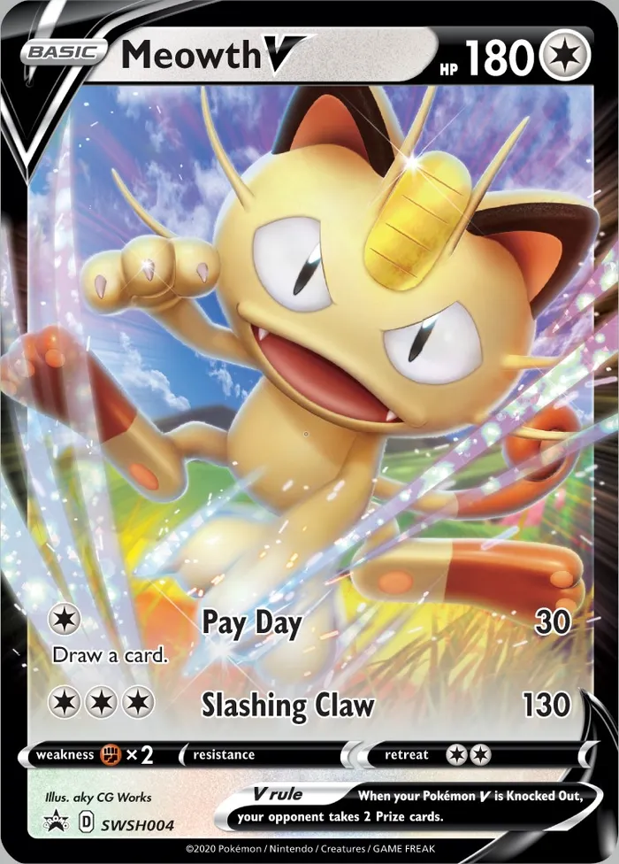 Carte Meowth — SWSH Black Star Promos