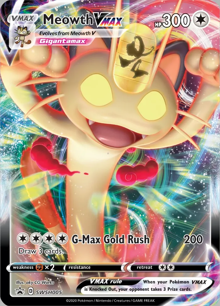 Carte Meowth — SWSH Black Star Promos