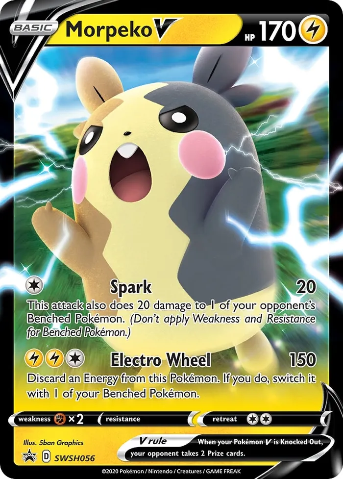 Carte Morpeko V — SWSH Black Star Promos