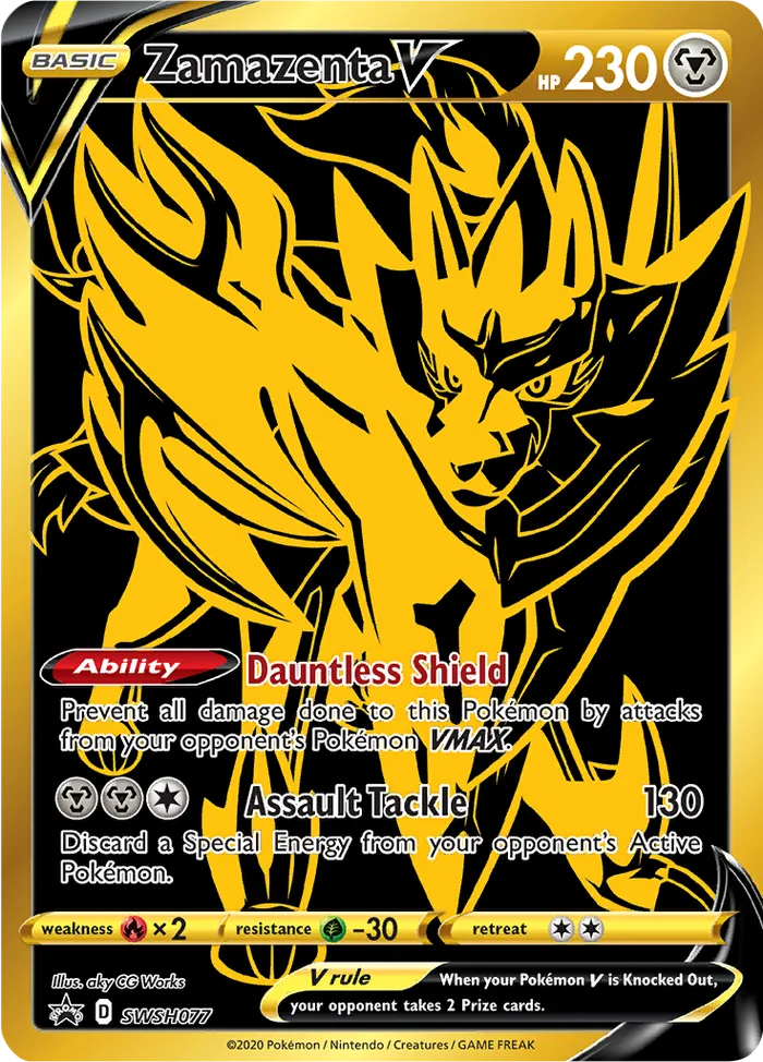 Carte Zamazenta V — SWSH Black Star Promos