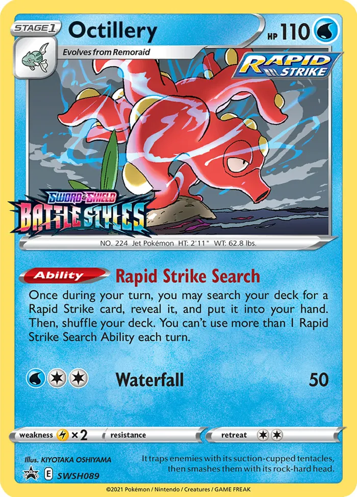 Carte Octillery — SWSH Black Star Promos