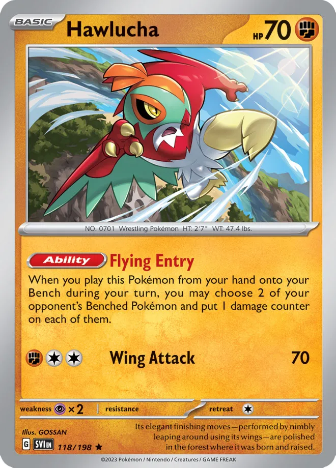 Carte Hawlucha — Scarlet & Violet