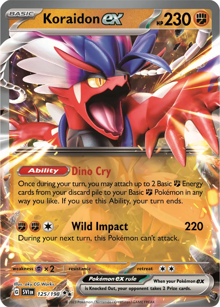 Carte Koraidon ex — Scarlet & Violet