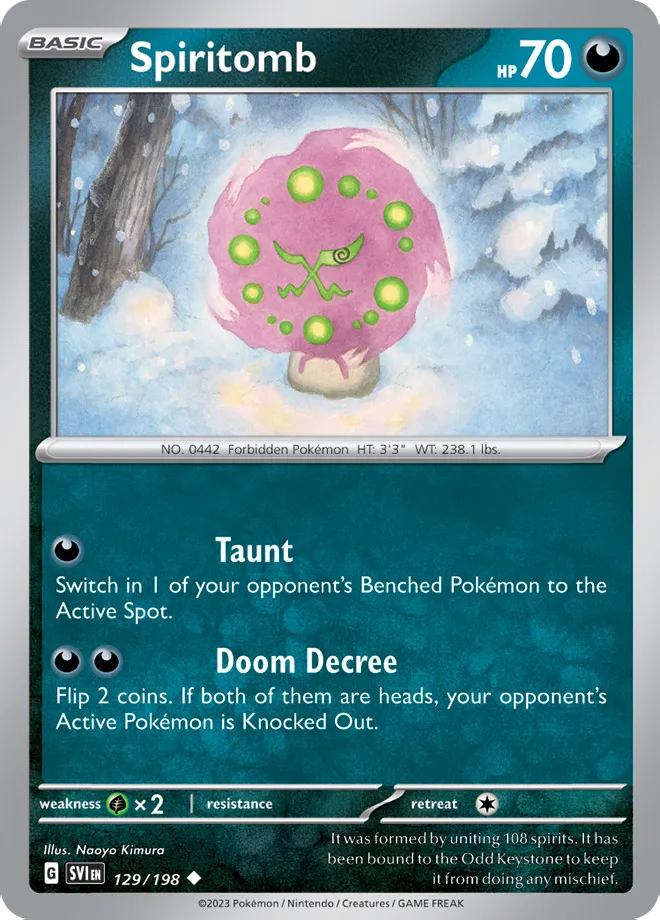 Carte Spiritomb — Scarlet & Violet