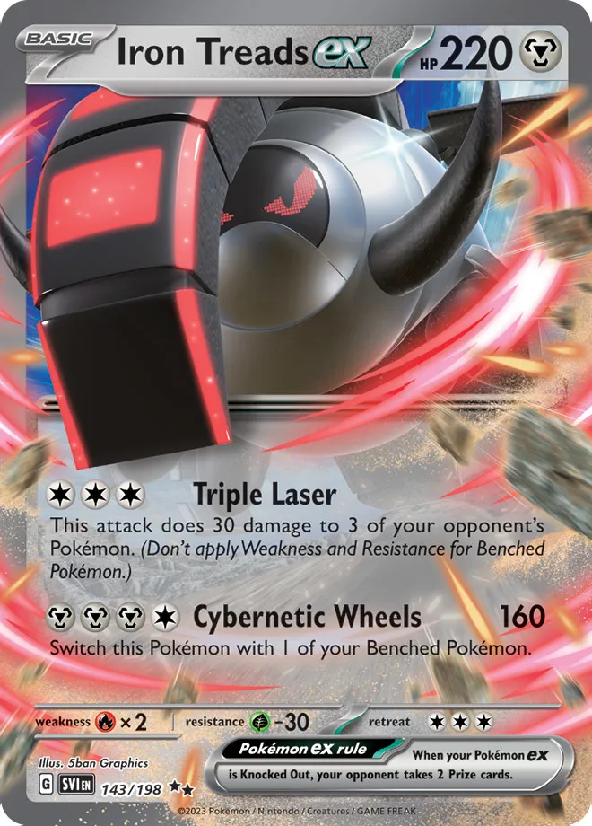 Carte Roue-de-Fer ex — Scarlet & Violet