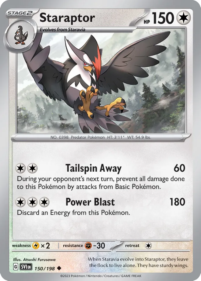 Carte Étouraptor — Scarlet & Violet