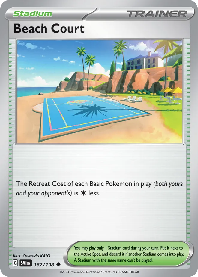 Carte Terrain de Plage — Scarlet & Violet
