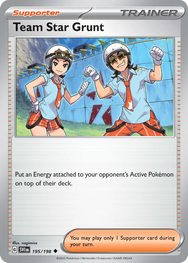 Carte Sbire de la Team Star — Scarlet & Violet