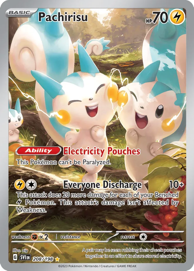Carte Pachirisu — Scarlet & Violet