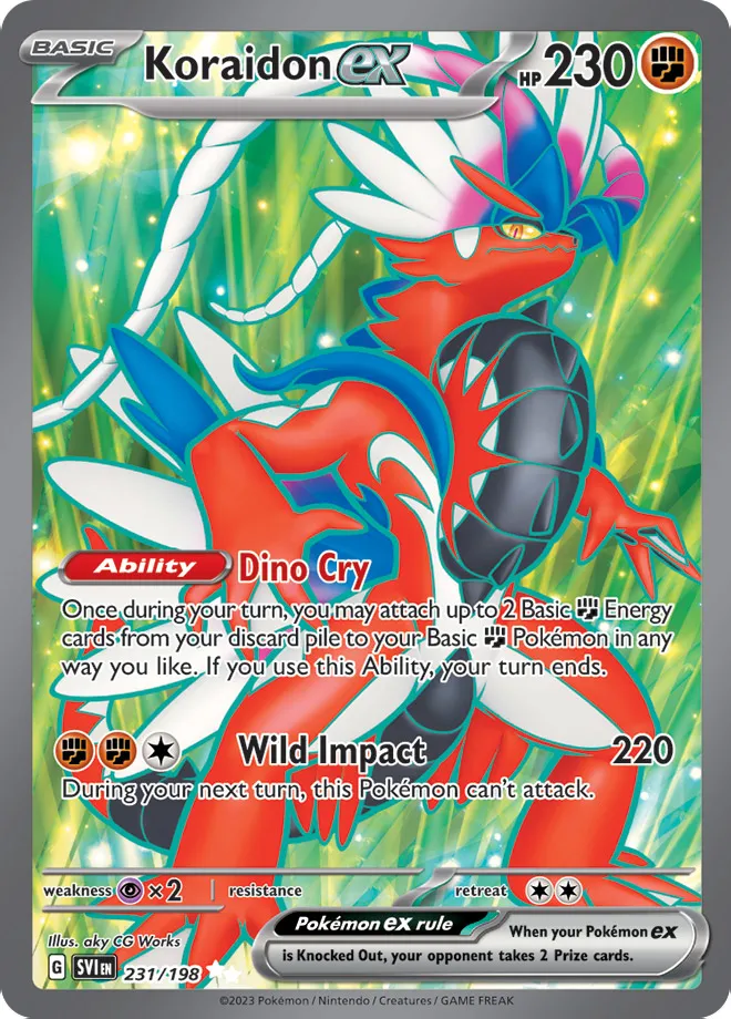 Carte Koraidon ex — Scarlet & Violet