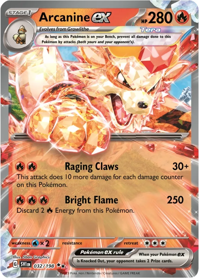 Carte Arcanine — Scarlet & Violet