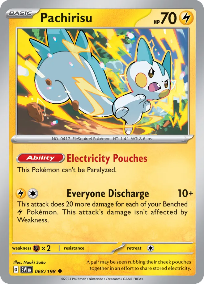 Carte Pachirisu — Scarlet & Violet