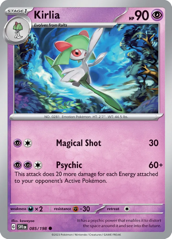 Carte Kirlia — Scarlet & Violet