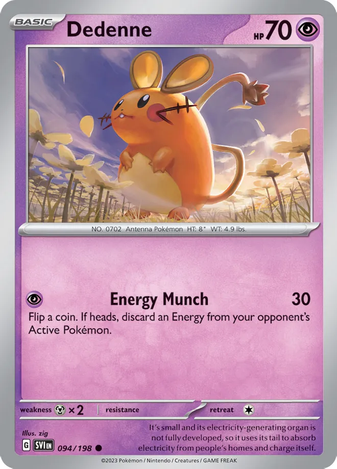 Carte Dedenne — Scarlet & Violet