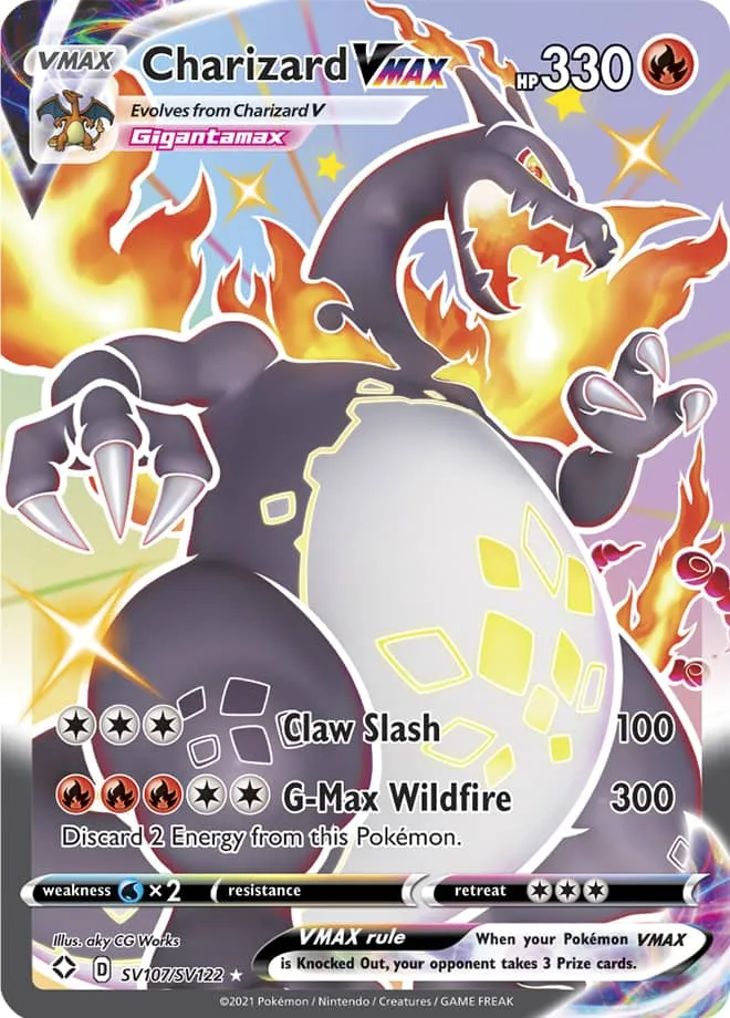 Carte Dracaufeu VMAX — Shining Fates