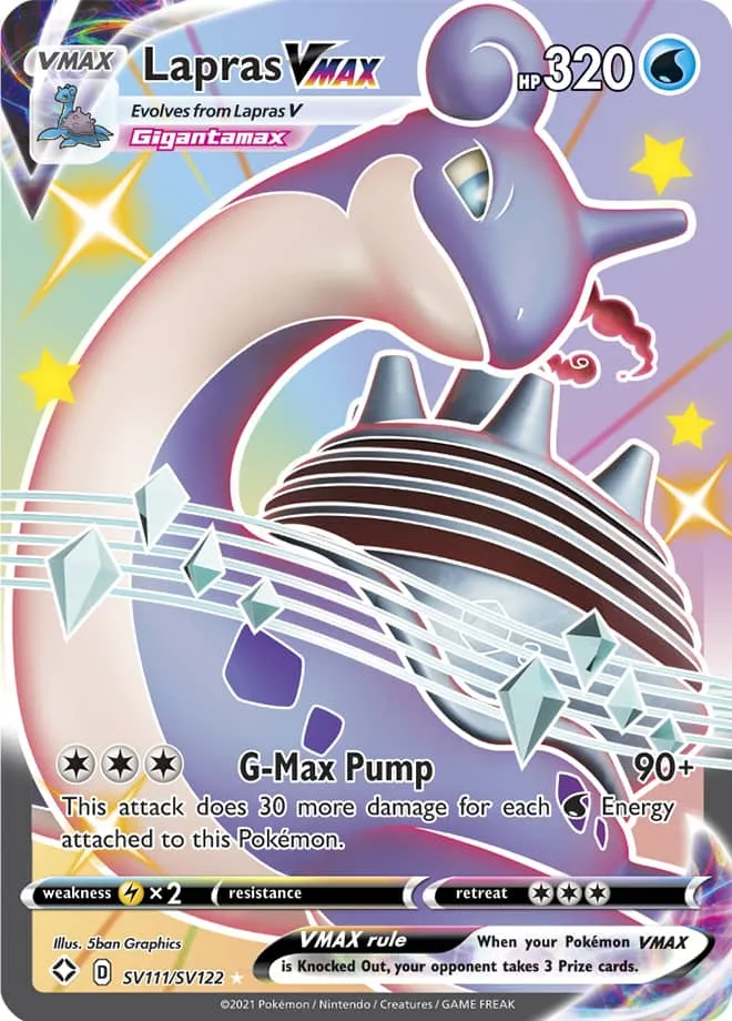 Carte Lapras VMAX — Shining Fates
