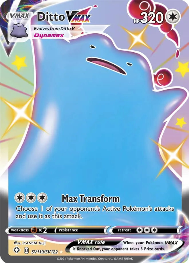 Carte Ditto VMAX — Shining Fates