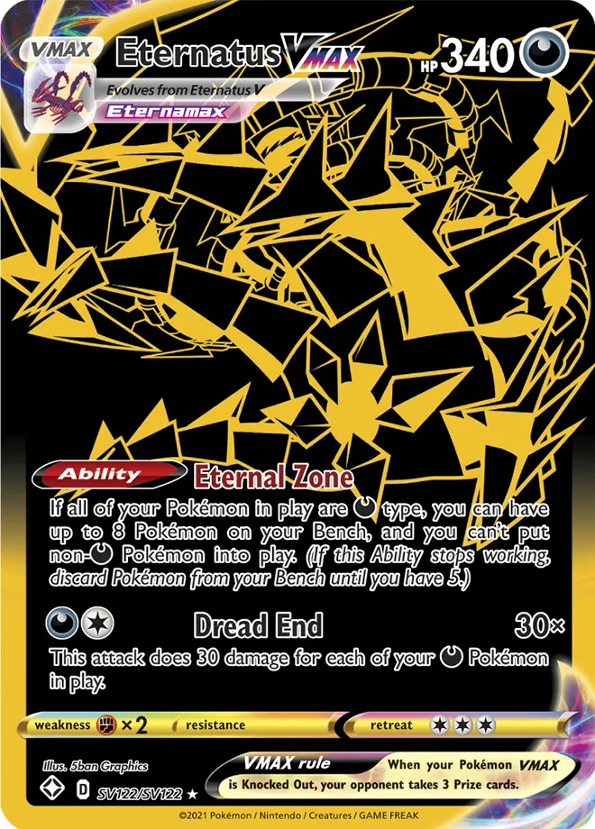 Carte Éthernatos VMAX — Shining Fates
