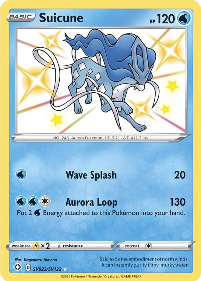 Carte Suicune — Shining Fates