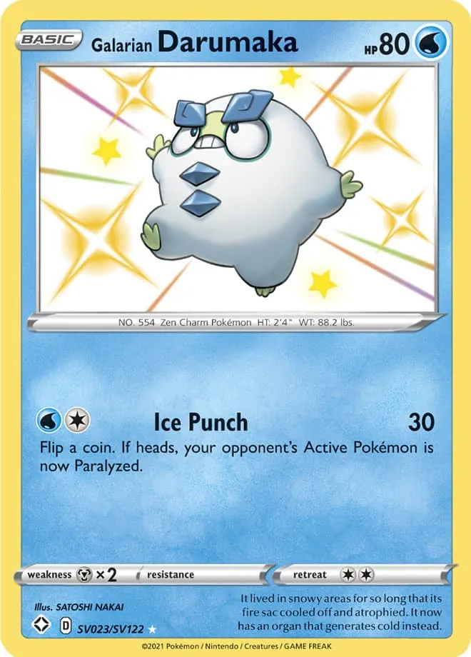 Carte Darumarond de Galar — Shining Fates