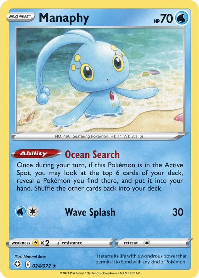 Carte Manaphy — Shining Fates