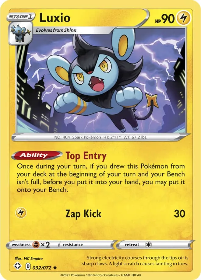 Carte Luxio — Shining Fates