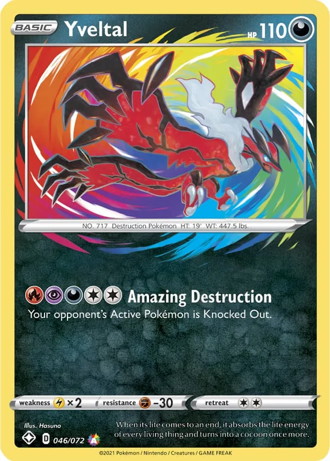 Carte Yveltal — Shining Fates