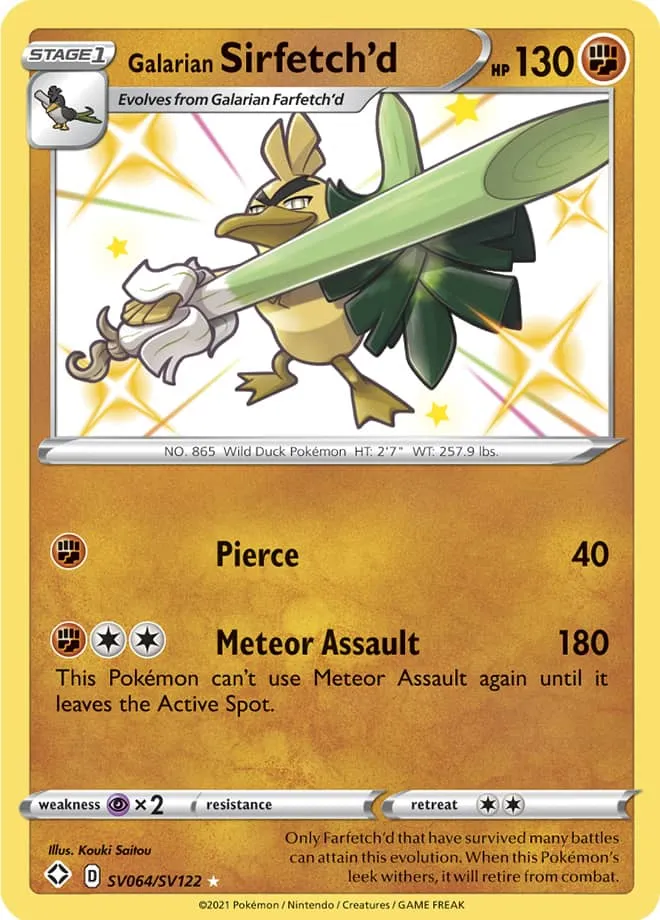 Carte Palarticho de Galar — Shining Fates
