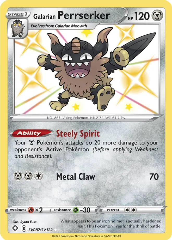 Carte Berserkatt de Galar — Shining Fates
