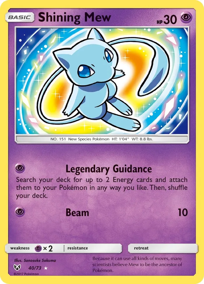 Carte Shining Mew — Shining Legends
