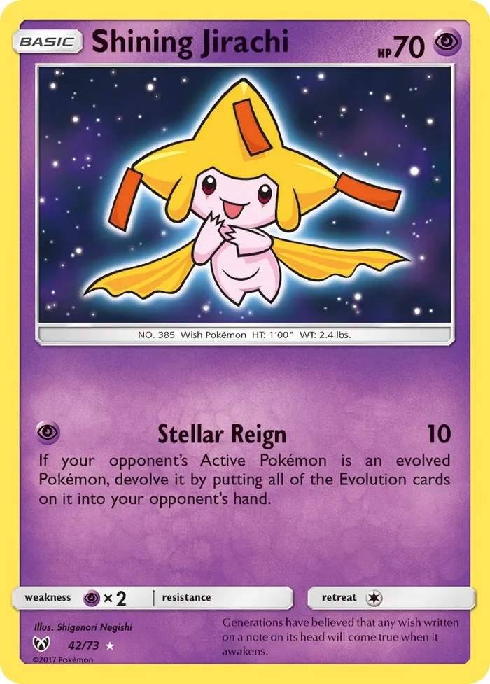 Carte Shining Jirachi — Shining Legends