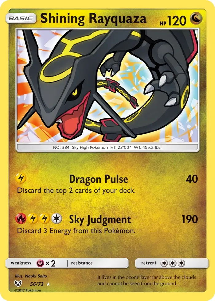 Carte Shining Rayquaza — Shining Legends
