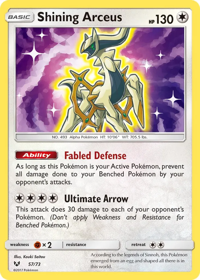 Carte Shining Arceus — Shining Legends