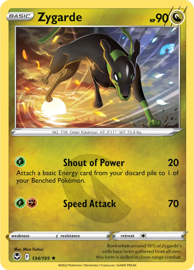 Carte Zygarde — Silver Tempest