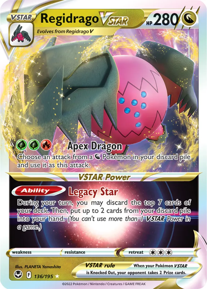 Carte Regidrago VSTAR — Silver Tempest