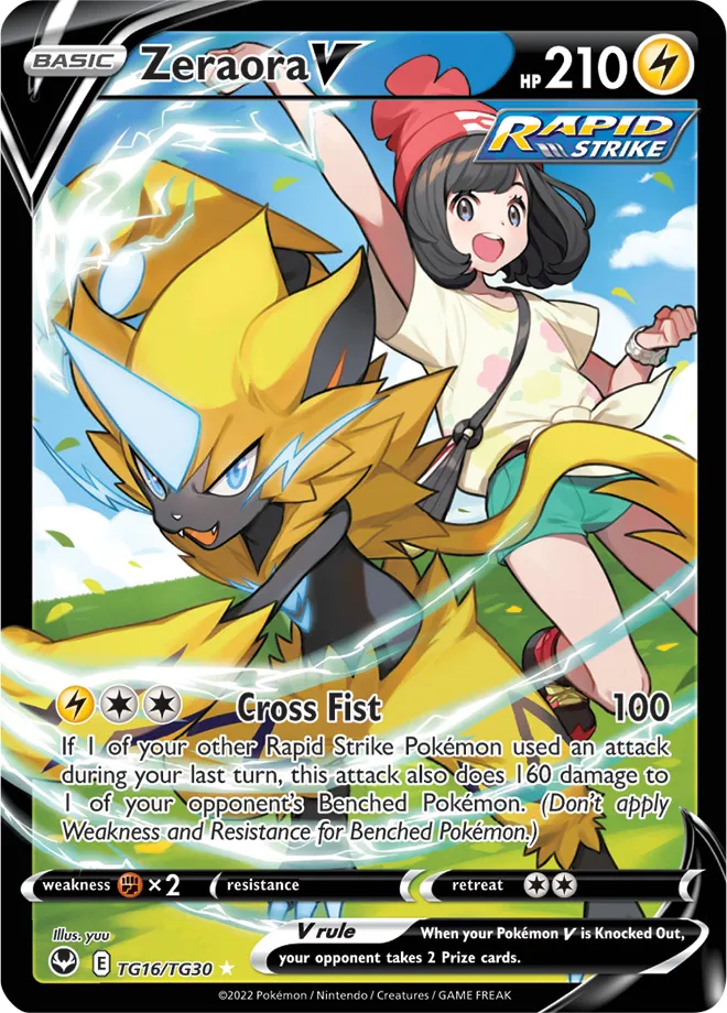 Carte Zeraora V — Silver Tempest