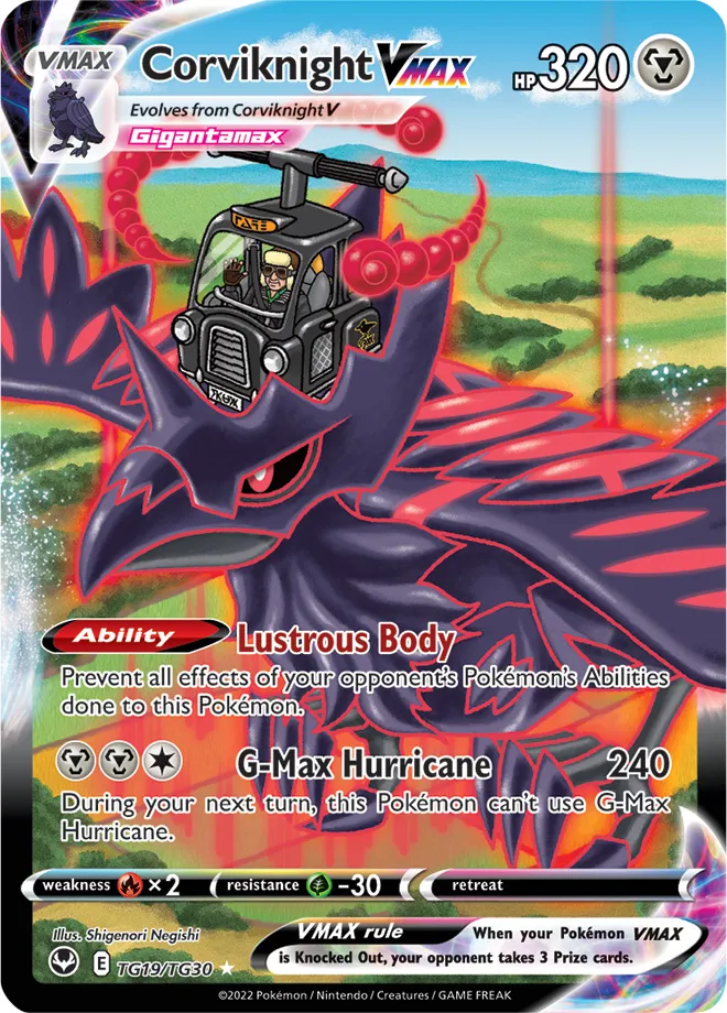 Carte Corvaillus VMAX — Silver Tempest