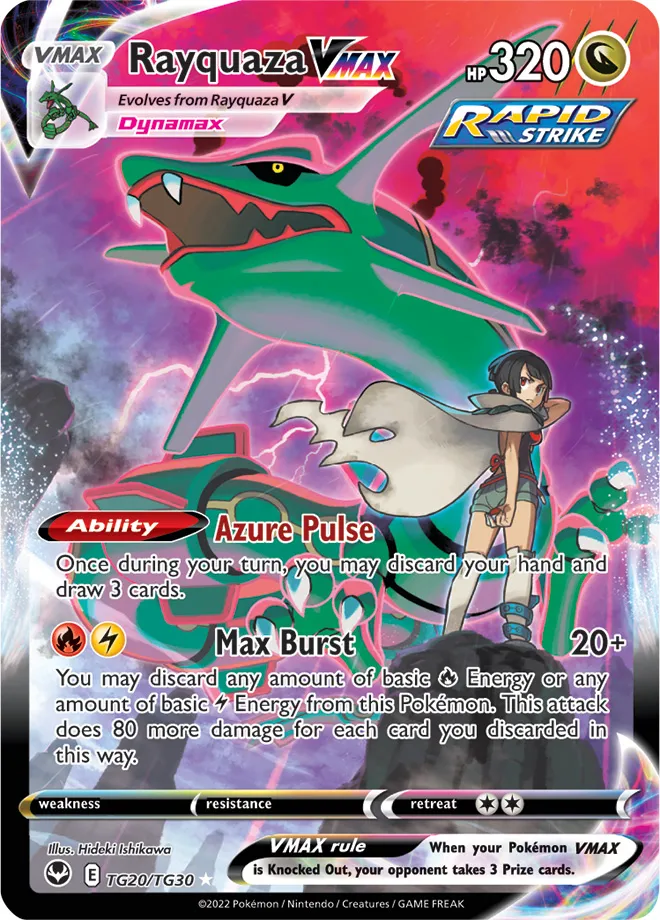 Carte Rayquaza VMAX — Silver Tempest