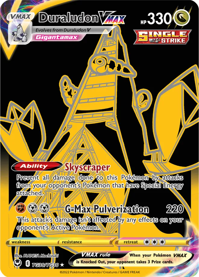 Carte Duralugon VMAX — Silver Tempest