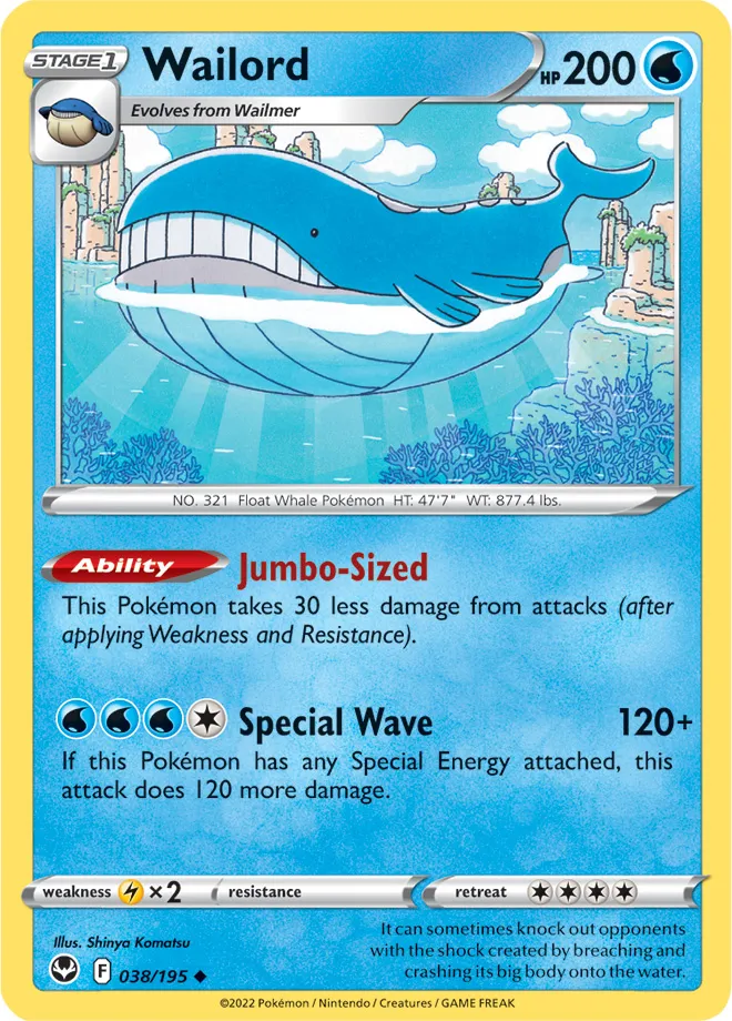 Carte Wailord — Silver Tempest