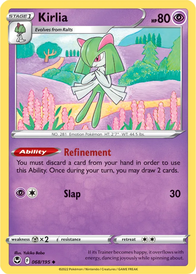 Carte Kirlia — Silver Tempest