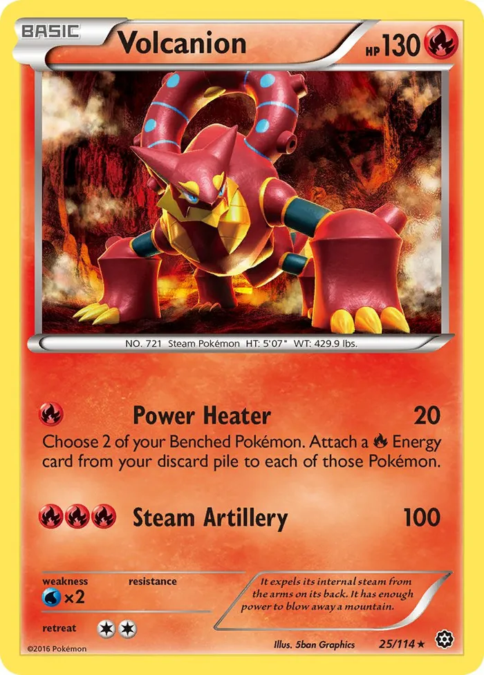 Carte Volcanion — Steam Siege
