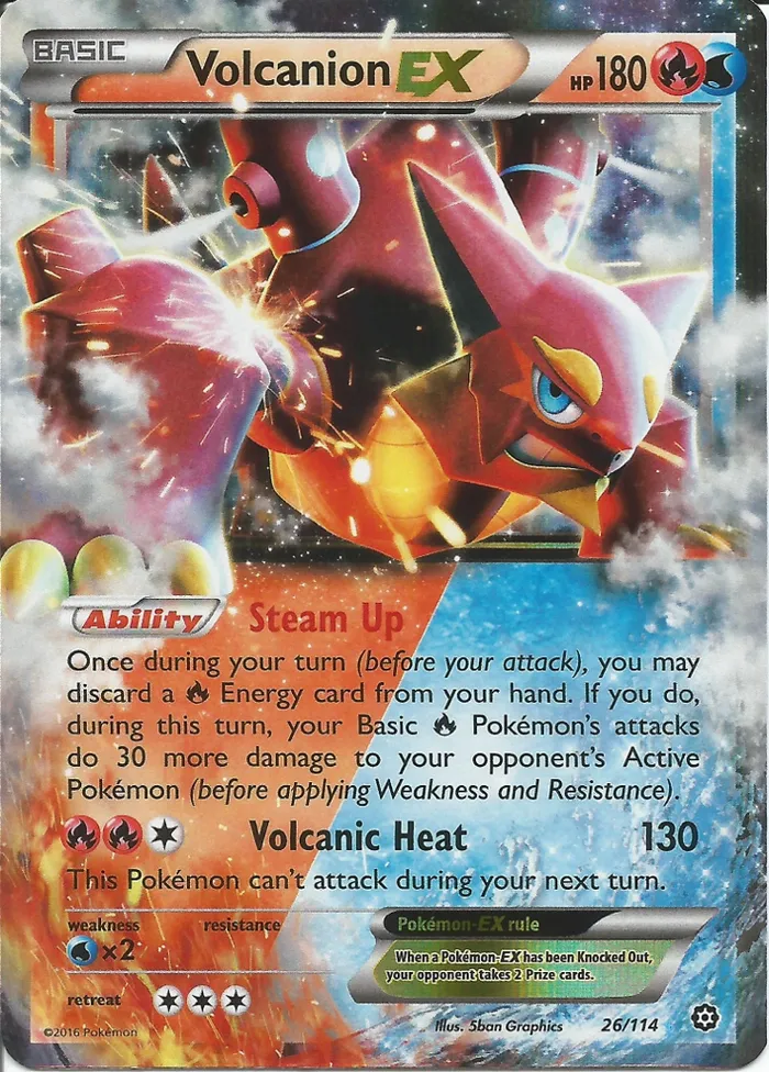 Carte Volcanion EX — Steam Siege
