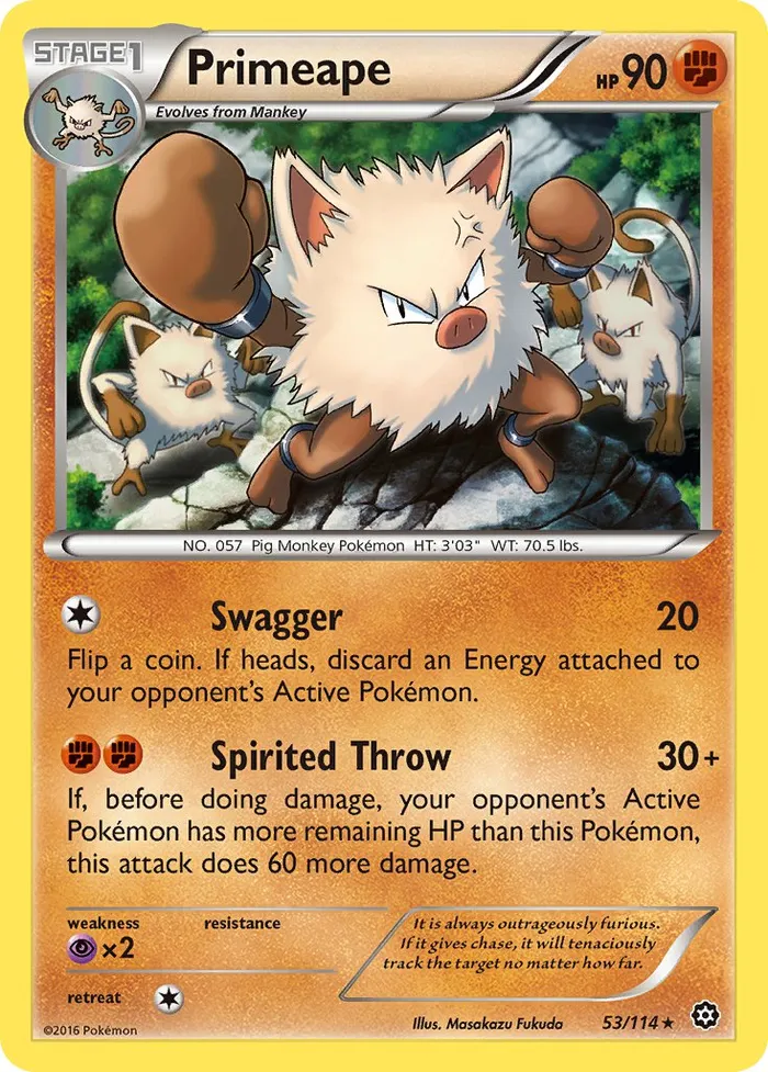 Carte Primeape — Steam Siege