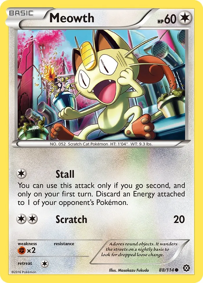 Carte Meowth — Steam Siege