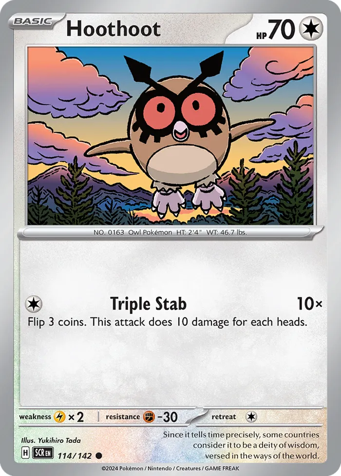 Carte Hoothoot — Stellar Crown