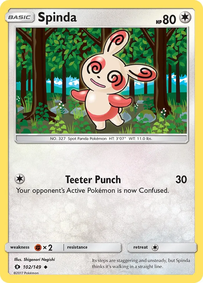 Carte Spinda — Sun & Moon
