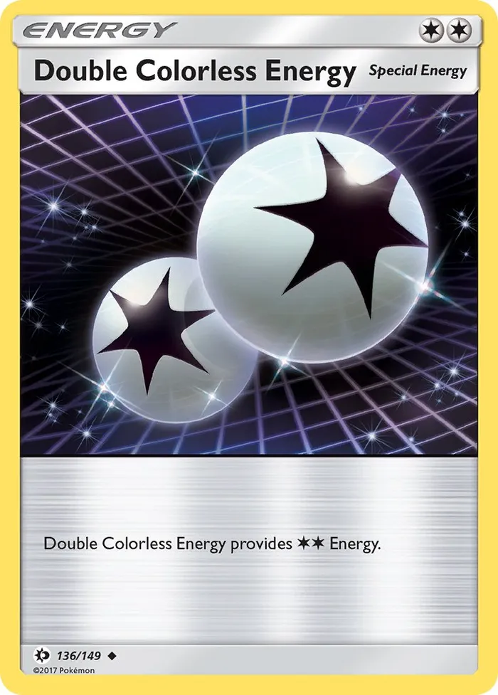 Carte Double Énergie Incolore — Sun & Moon