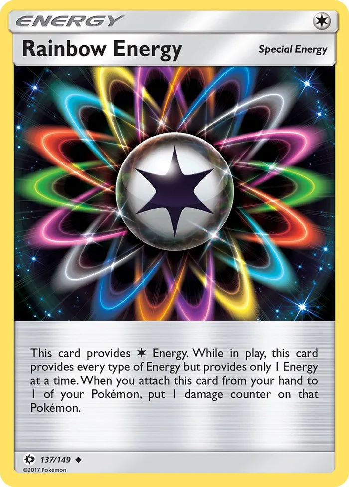 Carte Énergie Multicolore — Sun & Moon