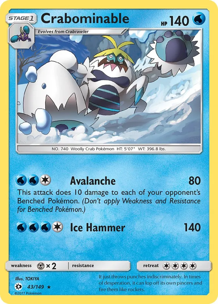 Carte Crabominable — Sun & Moon